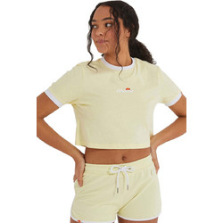 Ellesse Derla T-Shirt Γυναικείο Αθλητικό Crop Top Κίτρινο SGJ11884-603