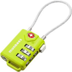 Munkees - TSA Cable Combination Lock Green