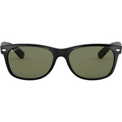 Ray-Ban RB2132 901/58 Ανδρικά Γυαλιά Ηλίου Τετράγωνα Κοκάλινα Μαύρα με Μαύρο Polarized Φακό