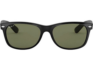 Ray-Ban RB2132 901/58 Ανδρικά Γυαλιά Ηλίου Τετράγωνα Κοκάλινα Μαύρα με Μαύρο Polarized Φακό
