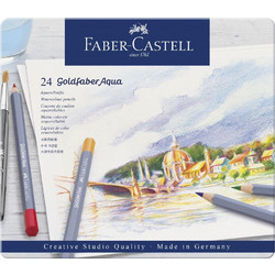 Faber-Castell Goldfaber Aqua Κασετίνα Ξυλομπογιές Ακουαρέλας Σετ 24τμχ