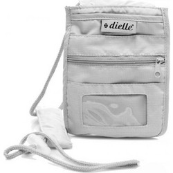 Τσαντάκι λαιμού ταξιδίου μπεζ Dielle Travel Wallet Beige AV-09