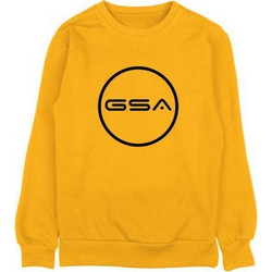 GSA Superlogo Crew Ανδρικό Αθλητικό Φούτερ Κίτρινο 17-19065-Yellow