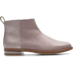 Clarks Παιδικά Μποτάκια Μπεζ Δερμάτινα με Φερμουάρ 26138306