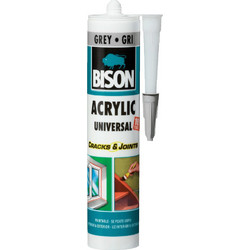 ΑΚΡΥΛΙΚΗ ΜΑΣΤΙΧΗ ΓΕΝΙΚΗΣ ΧΡΗΣΗΣ BISON ACRYLIC UNIVERSAL ΓΚΡΙ 300ml 6305037
