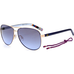 Missoni MMI0002/S PJP/GB Γυναικεία Γυαλιά Ηλίου Aviator Κοκάλινα Μεταλλικά Χρυσά με Μπλε Polarized Φακό