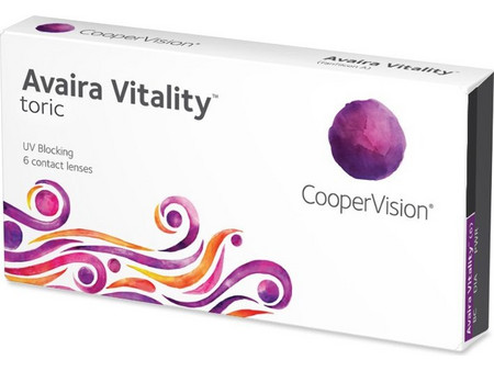 Cooper Vision Avaira Vitality Toric 15θήμεροι Φακοί Επαφής Αστιγματικοί Σιλικόνης Υδρογέλης με Φίλτρο UV 6τμχ