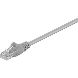 Goobay U/UTP Cat.5e Καλώδιο Δικτύου Ethernet 1.5m Grey 95557