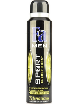 Fa Sport Energy Boost Ανδρικό Αποσμητικό Spray 72h 150ml