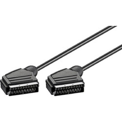 GOOBAY καλώδιο Scart 21pin σε Scart 21pin 1.5m μαύρο - (11702)