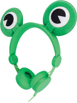 Setty Froggy Ενσύρματα Παιδικά Ακουστικά On Ear Πράσινα