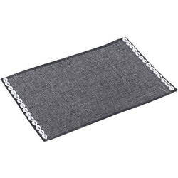 Σουπλά Υφασμάτινα 3-60-748-0004 (Σετ 6Τμχ) 45Χ30cm Black Inart Ύφασμα