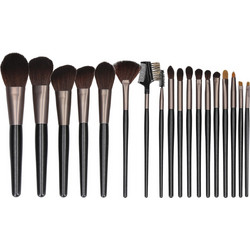 Tools For Beauty Makeup Black Σετ Πινέλα Μακιγιάζ 18τμχ