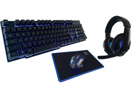 Rebeltec Sherman Σετ Gaming Πληκτρολόγιο Black