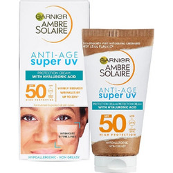 Garnier Ambre Solaire Anti-Age Super UV Αντηλιακή Κρέμα Προσώπου Αντιγηραντική SPF50 50ml