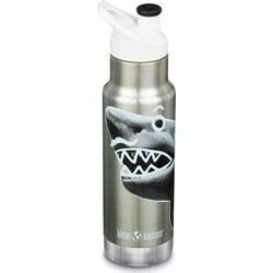 Klean Kanteen Insulated Kid Classic Narrow Mr. Shark Παιδικό Μπουκάλι Θερμός Ανοξείδωτο BPA Free Ασημί 355ml
