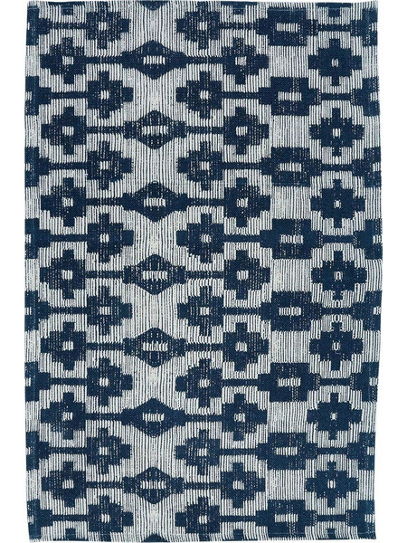 Das Home Χαλί Ορθογώνιο Καλοκαιρινό Βαμβακερό 140x200cm 7025 Μπλε