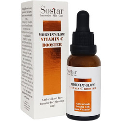 Sostar Mornin' Glow Vitamin C Booster Προσώπου για Λάμψη με Βιταμίνη C & Βιταμίνη E 30ml
