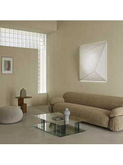 AXO LIGHT Axo Ukiyo G - Μεγάλο Φωτιστικό Οροφής/Τοίχου 110x110cm με Πλενόμενο Λευκό Ύφασμα (PLUKIYOGBCXXE27)