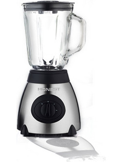 Μπλέντερ Με Γυάλινη Κανάτα Για Smoothies - Honest 350w Μαύρο