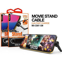 Moxom MX-CB01 GM USB to Type-c Cable 2.4AH - Μαύρο 1m