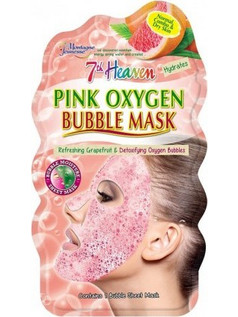 Montagne Jeunesse Pink Oxygene Bubble Sheet Μάσκα Προσώπου με Οξυγόνο