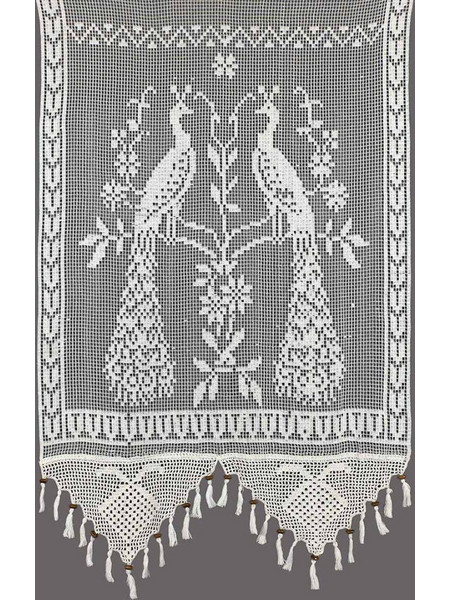 Silk Fashion Κουρτίνα με Θηλιές & Δαντέλα 130x240 99/6 Λευκό