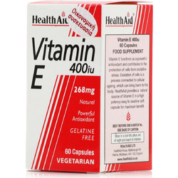 Health Aid Vitamin E 400iu 60 Κάψουλες
