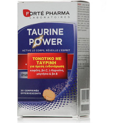 Forte Pharma Energy Taurine Power 30 Αναβράζοντα Δισκία
