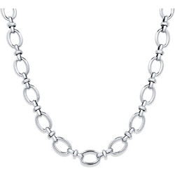 Circle Chain Silver 10MM Αλυσίδα Λαιμού Από Ανοξείδωτο Ατσάλι 316L