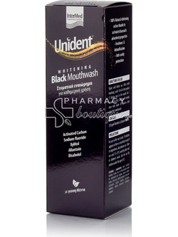 InterMed Unident Whitening Black Στοματικό Διάλυμα για Λεύκανση 250ml