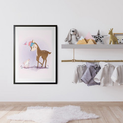 ΠΑΙΔΙΚΗ ΑΦΙΣΑ HAPPY FRIENDS 48280 (PVC/PLEXIGLASS ΜΑΥΡΗ ΚΟΡΝΙΖΑ ΜΕ ΠΛΑΙΣΙΟ) 20x30cm