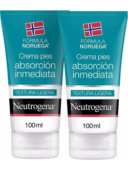 Neutrogena Immediate Absorption Ενυδατική Κρέμα Ποδιών 2x100ml