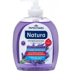 Papoutsanis Natura Lavender Αντισηπτικό Κρεμοσάπουνο 300ml