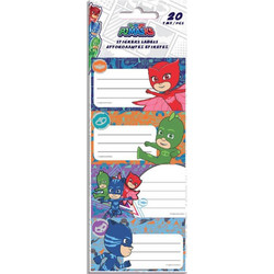 Αυτοκόλλητες Ετικέτες Pj Masks 20τεμ
