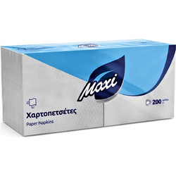 Χαρτοπετσέτες Εστιατορίου Λευκές Maxi 28x30cm (Συσ./200τεμ.)