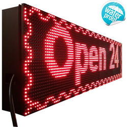 Αδιάβροχη Ηλεκτρονική Πινακίδα LED Διπλής Όψης Aido 100x40cm Wifi Κόκκινο