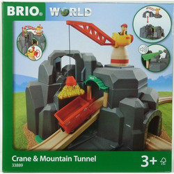 Brio World Βουνό Με Γερανό Και Τούνελ 33889