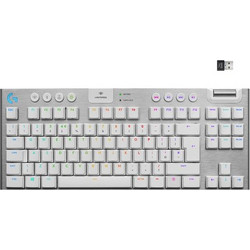 Logitech G915 Lightspeed TKL Ασύρματο Μηχανικό Gaming Πληκτρολόγιο TenKeyLess με GL Tactile Διακόπτες RGB White