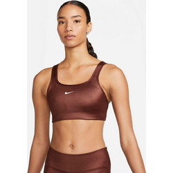 Nike Dri-FIT Swoosh Αθλητικό Μπουστάκι με Μέτρια Στήριξη & Αφαιρούμενη Ενίσχυση Μπρονζέ DD1438-273