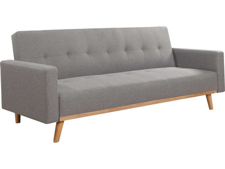 Woodwell Carlos Τριθέσιος Καναπές Κρεβάτι Γκρι 200x94x83cm Ε9922,2