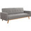 Woodwell Carlos Τριθέσιος Καναπές Κρεβάτι Γκρι 200x94x83cm Ε9922,2