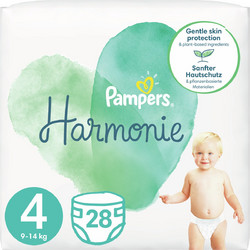 Pampers Harmonie Πάνες No4 9-14kg 28τμχ