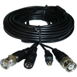 CCTV BNC καλώδιο για αναλογικές κάμερες 20m - BLK
