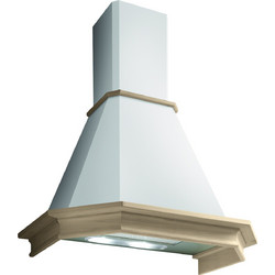 Pyramis Classic Απορροφητήρας Καμινάδα-Τζάκι 60cm με 2 Μοτέρ Λευκός