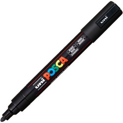 Μαρκαδόρος Uni Posca PC-5M Ανεξίτηλος 2.5mm Μαύρο