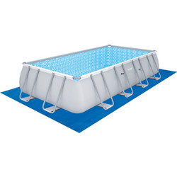 Bestway Rectangular Frame 15532 Πισίνα Πλαστική με Μεταλλικό Σκελετό & Αντλία Φίλτρου 549x274x122cm