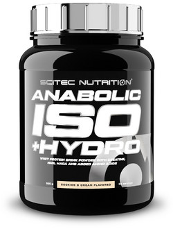 Scitec Nutrition Anabolic ISO +Hydro Cookies & Cream Πρωτεΐνη Ορού Γάλακτος Γράμμωσης Χωρίς Γλουτένη 920gr
