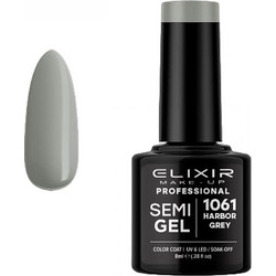 Elixir Semigel 1061 Harbor Grey Ημιμόνιμο Βερνίκι Νυχιών 8ml