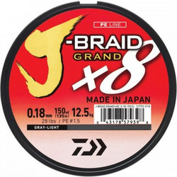 ΝΗΜΑ DAIWA J-Braid Grand x8 Light Grey 0.20mm 270m